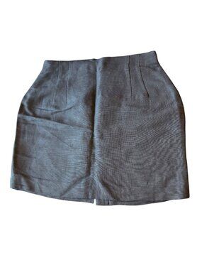 Vintage Giorgio Sant'Angelo Mini Skirt Size 10 Linen Rayon 80s Designer